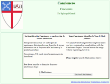 Tablet Screenshot of cancionero.database.madreanna.org